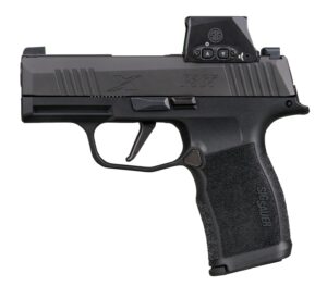 SIG Sauer P365X 9mm pistol with ROMEO-X optic and 3.1 inch barrel, black finish
