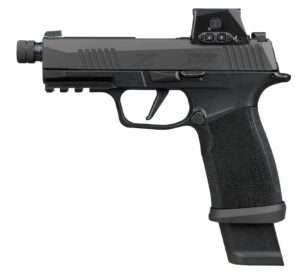 Sig Sauer P365 X-Macro TACOPS 9mm 4.3-inch threaded barrel with Romeo-X red dot and four 21-round magazines
