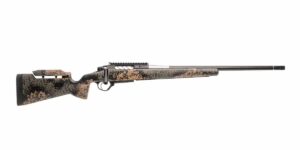 Seekins Precision HAVAK ELEMENT M3 Woodland .308 rifle with carbon-wrapped barrel and Woodland Shadow stock