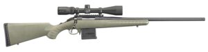 Ruger American Predator 26952 bolt-action rifle with 22-inch threaded barrel and mounted scope