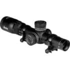 Bresser Alpen Apex 1-6x24 riflescope side view with flip covers