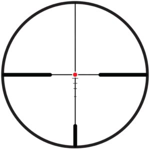 Bresser Alpen Apex 1-6x24 riflescope side view with flip covers