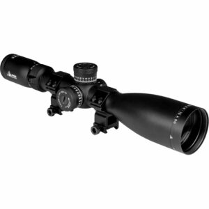 Bresser Alpen Apex 2.5-15x50 rifle scope showing eyepiece and objective