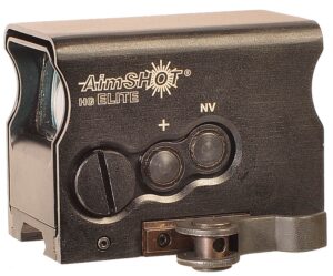Aimshot HG Elite 1x 34mm green crosshair sight in black hardcoat anodized finish