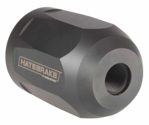 Maxim Defense MXM47707 Hate Brake  Black DLC 17-4 Stainless Steel with 1/2"-28 tpi Threads, 2.40" OAL, 1.50" Diameter & Octagon Shape for 5.56x45mm NATO