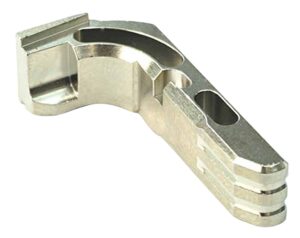 Cross Armory CRGMCSV Mag Catch  Extended Glock Gen1-3/P80 Silver Anodized Aluminum
