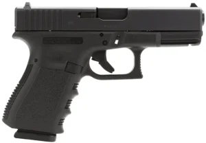 Glock G19 V 9mm pistol, 4.02-inch barrel, black finish, with three 15-round magazines