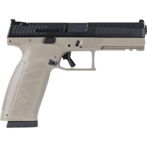 CZ P-10 F Pistol 9mm 4.5 in FDE Nitride 10 rd profile
