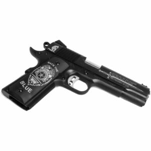 Fusion 1911 Reaction Police Edition pistol 9mm 5-inch HD-chrome barrel black Cerakote grips