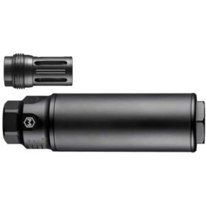 Maxim Defense DS-K HQD 5.56 suppressor with HUB mount and QD A2 flash hider, black, 6 inch