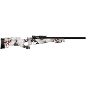 Davey Crickett Keystone Crickett Precision .22 LR blued rifle with 2nd Amendment printed stock