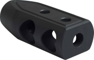 Timber Creek Outdoors 65HBBLC Heart Breaker Muzzle Brake Black Cerakote with 5/8"-24 tpi Threads for 6.5 Grendel AR-Platform