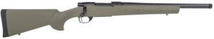 Howa M1500 HS Precision 6.5 Creedmoor rifle with 16.25 inch heavy barrel and green Hogue OverMolded stock