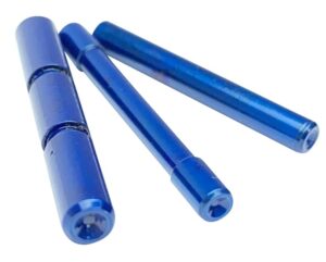 Cross Armory CRGPSBL 3 Pin Set dimpled blue steel for Glock Gen1-3