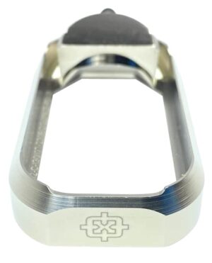 Cross Armory CRGFMWSV Flared Magwell  Compatible w/Glock Gen1-3 Silver Anodized Aluminum