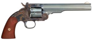 Taylors & Company 550651 Schofield top-break revolver .44-40 Win 7-inch charcoal blued barrel walnut grip