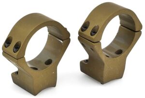 Talley HC850735 Scope Mount/Ring Combo  Burnt Bronze Aluminum 34mm Tube X-Bolt High Rings 0 MOA