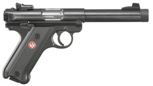Ruger Mark IV Target .22 LR 5.50" blued threaded bull barrel with blued aluminum frame
