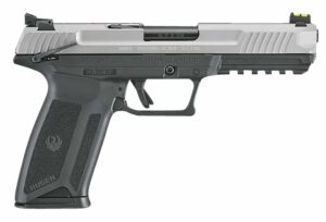 Ruger-57 5.7x28mm pistol with 4.94 inch barrel and black finish