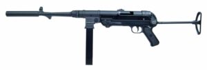 Mauser Rimfire MP-40 Carbine .22 LR with underfolding stock and faux suppressor, black finish