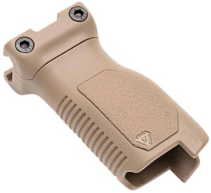 Strike Industries ARCMAGRAILLFDE Angled Vertical Grip Long Flat Dark Earth Polymer with Cable Management Storage for Picatinny Rail