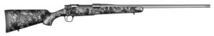 Christensen Arms Mesa FFT .300 PRC 22-inch rifle in Tungsten Cerakote with black/gray carbon sporter stock