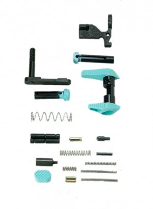 Timber Creek Outdoors AR-15 Lower Parts Kit Robin's Egg Blue aluminum ambidextrous