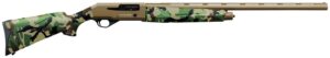Charles Daly 601 12ga semi-auto shotgun 28in vent-rib Woodlands camo stock FDE receiver