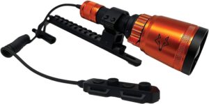 Foxpro Bowfire bowfishing light Black/Orange LED with 18650 Li-ion battery