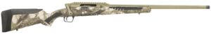 Savage IMPULSE Big Game .243 Win rifle with 22-inch fluted threaded barrel and AccuStock in woodland-style finish