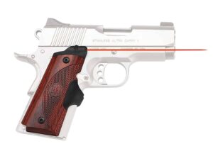 Crimson Trace LG902 Lasergrips Master Series for 1911 compact — red laser, rosewood panels