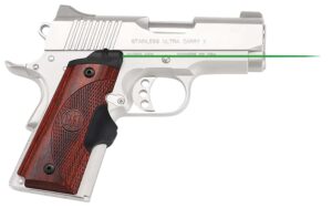 Crimson Trace LG902G Lasergrips Master Series for 1911 Compact, green laser, rosewood