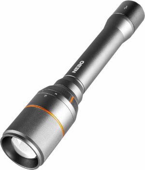 NEBO Davinci 1000 rechargeable flashlight in gray, 1,000 lumens, 6.25 inches