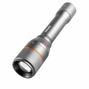NEBO Davinci 3500 gray rechargeable LED flashlight, 70/700/3500 lumens, 18650 battery