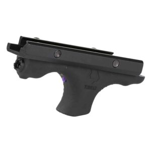 Viridian HS1 AR hand stop with integrated infrared laser and Picatinny rail adapter in black