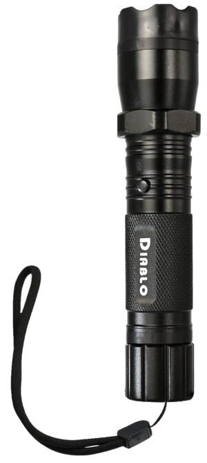SKYLINE USA INC TLSGGDD Stun Gun Diablo Black Aluminum Features Flashlight