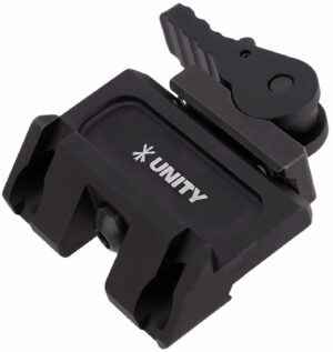 Unity Tactical RAXIS black anodized Picatinny mount with FAST QD Lever