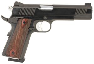 Tyler Gun Works TGWGVBL45 1911 Government .45 ACP 5 inch match-style barrel blued frame walnut grips