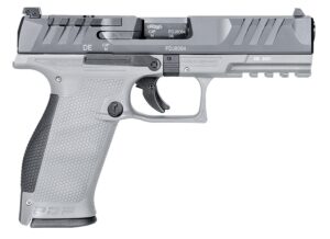 Walther PDP full-size 9mm pistol, gray polymer frame, stainless 4.50 inch barrel