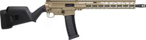 CMMG Dissent BR4 9mm 16.10in threaded barrel coyote tan receiver black Magpul SGA stock