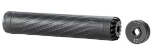 ANECHOIC X35LB Anechox 35L suppressor black stainless steel and titanium 1.62 inch diameter