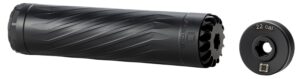 ANECHOIC X223B Anechox 223 titanium and stainless suppressor side view