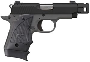 KIMBER Micro 9 MC TP 9mm pistol black and gray with Hogue rubber wraparound grip