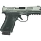 Black Rain Ordnance Frontline 9mm pistol in Battleworn Black/Gun Metal Grey, 15-round capacity
