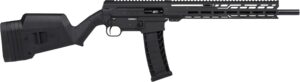 CMMG Dissent BR4 94A610F-AB 9mm rifle side view with 16.10in barrel and Magpul SGA stock