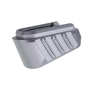 Tyrant CNC TDHCATMAGEX3GREY Hellcat Magazine Extension Fits Springfield Hellcat Pro Grey 7000 Series Aluminum