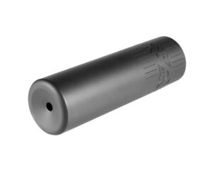Wilson Combat Whisper rifle suppressor 6.3in 11/16-24 Grade 9 Titanium Black