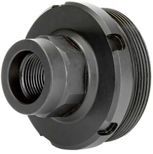 Griffin Armament DT1375X24-1/2X28 thread adapter 17-4 stainless steel nitride black