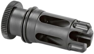Griffin Armament DLFC22C1228 Dual-Lok flash compensator, black QPQ Nitride, 1/2x28 threads