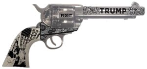 Turner Fabrications Traditions SAT73132FT 1873 .45 Long Colt 5.5in nickel revolver with white PVC grip